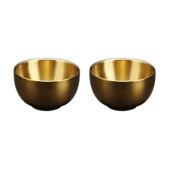 45ml Stainless Steel Sake Cup Double Layer Mini White Wine for Tea Water Cups Industrial Style Kitchen Drinkware,A