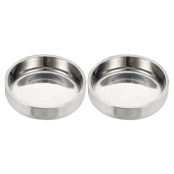 45mm OD Pipe End Cap, 2Pcs 304 Stainless Steel End Cap Flat Tube Cap Polished Pipe Cover for Plumbing HVAC Industries 2 45mm