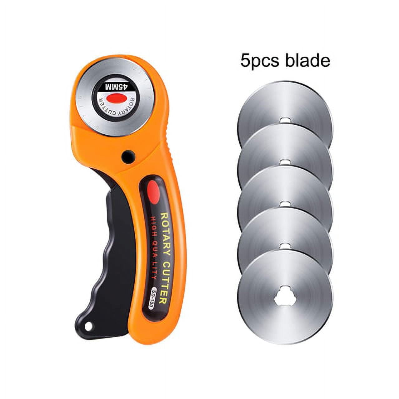 45mm Rotary Cutter Set Leather Craft Cutting Tool with Ergonomic Handle