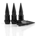 thumbnail image 1 of 45mm Spiked Aluminum Stem Valve Caps,4PCS Dustproof Tire Wheel Stem Caps for Cars,SUVs,Trucks Bicycles and Motorcycles(Black), 1 of 12
