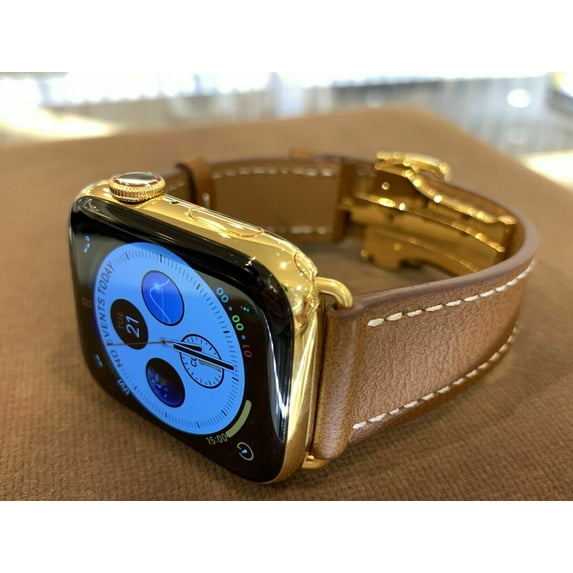 45mm iWatch Series 8 Custom 24K Gold Plated Stainless Steel GPS LTE O2