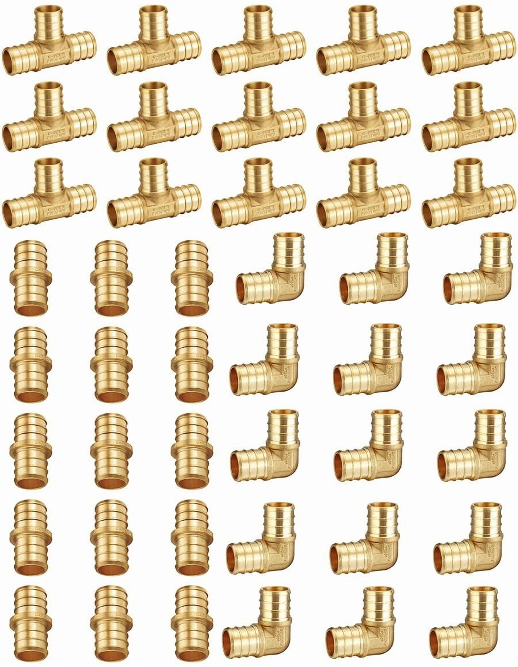 3/4-in PEX Crimp X 3/4-in MNPT Brass Male Adapter (5-Pack) - StealDeals Inc - Foto 4