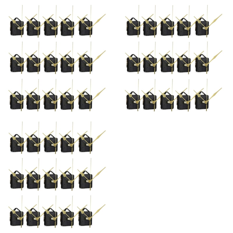 45pcs DIY Silent Movement Spindle Hands Minute Wall Quartz Clock Movement Mechanism Repair Tools Clock Mechanism Kits
