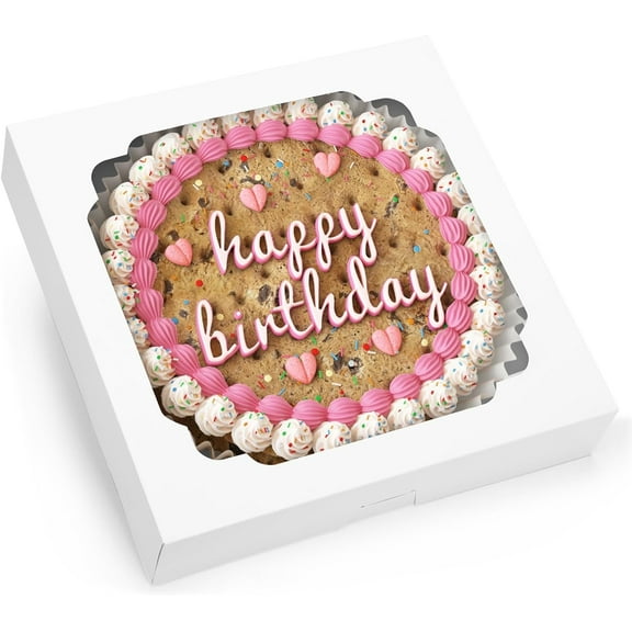 45pcs Pie Boxes 12x12x2.5 Inches White Bakery Boxes with Window for Cookie Cake, Treat, Pie, Pizza, Strawberries, Chocolate, Pastries, Muffins and Donuts