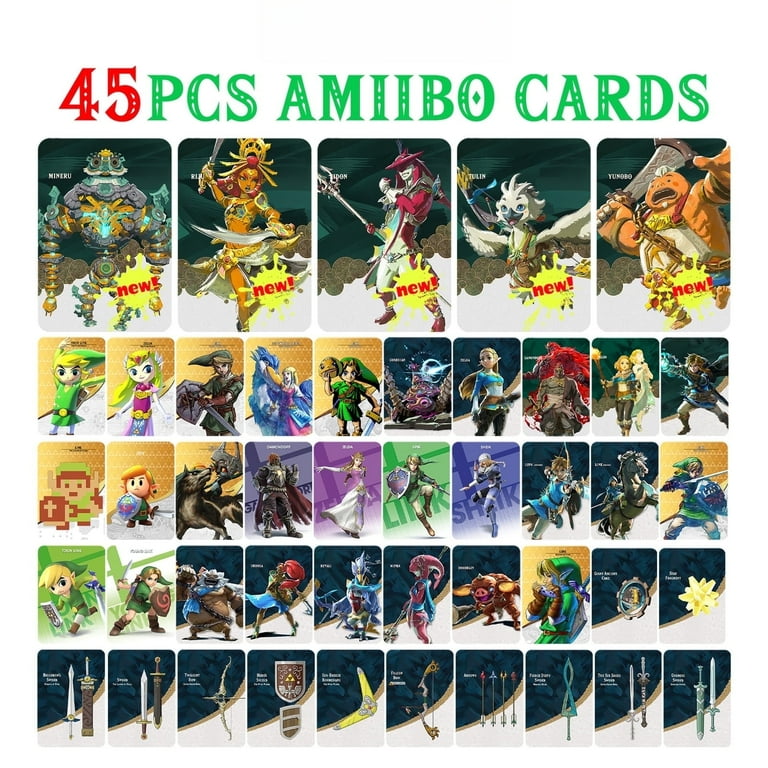 45pcs/set BOTW TOTK amiibo Zelda Tears of the Kingdom Large Card