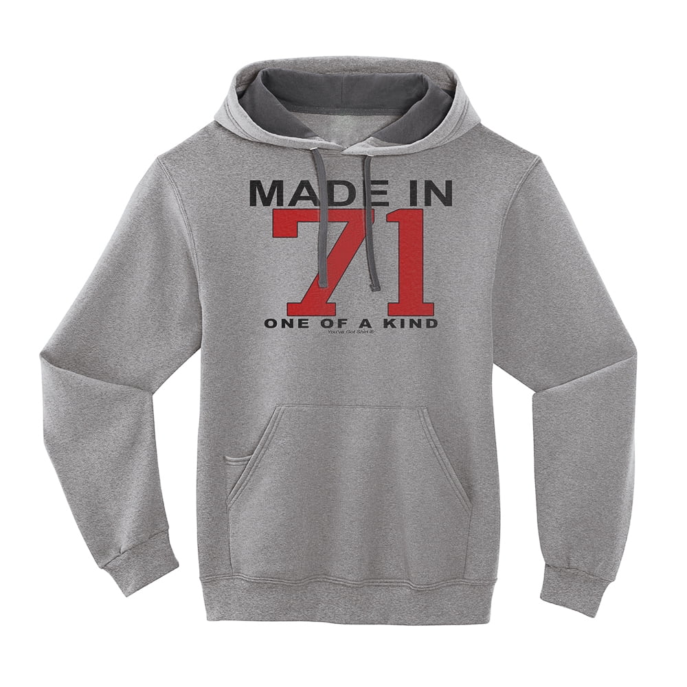 45th Birthday Hoodie - One of a Kind - Born 1971 - Grey - XXX-Large -  Walmart.com