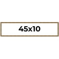 thumbnail image 1 of 45x10 Frame Gold Solid Wood Picture Frame - Complete Modern Photo Frame Includes UV Acrylic, 1 of 8