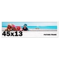 thumbnail image 1 of 45x13 Frame White Solid Wood Picture Frame Includes UV Acrylic Shatter Guard Front, Acid Free Foam, 1 of 7