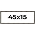 thumbnail image 1 of 45x15 Frame Black Brown Chestnut Mosaic Solid Wood Picture Frame | 1.125 Inch Moulding Width |, 1 of 8