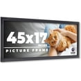 thumbnail image 1 of 45x17 Frame Black Passaggi Solid Wood Picture Frame Width 1.5 Inches | Interior Depth 0.5 Inches |, 1 of 8