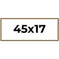 thumbnail image 1 of 45x17 Frame Gold Picture Frame - Complete Modern Photo Frame Includes UV Acrylic Shatter Guard, 1 of 8