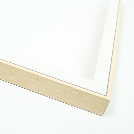 45x17 Frame White & Wood Tones Solid Wood Shadow Box Width 0.875 Inches | Interior Frame Depth 1