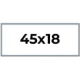 thumbnail image 1 of 45x18 Frame Rustic Sky Blue Solid Wood Picture Frame | 0.75 Inch Moulding Width |Includes UV, 1 of 8