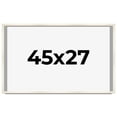 thumbnail image 1 of 45x27 Frame White Wash Solid Wood Picture Frame | 0.8125 Inch Moulding Width | Includes UV Acrylic, 1 of 8