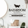 thumbnail image 1 of 45x30cm Bathroom Door Sign Sticker - Black Text Wall Decal for Toilet/Restroom Privacy (Humorous & Stylish Home Decor), 1 of 6