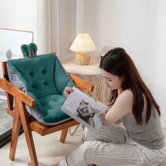 45x45cm Chair Cushion With Back Support Office Chair Pad Lazy Sofa Car Seat Comfort Solution Ergonomic Design Adjustable Straps Home Office Use