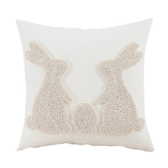 45x45cm Easters Rabbit Pillow Cover Bunnys Decorative Pillow Case for Bedroom