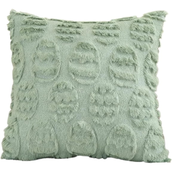 45x45cm Egg Print Soft Pillowcase, Easter Holiday Decorative Throw Pillow, Home Couch Sofa Accent, Indoor Bedroom Living Room Farmhouse Decor, Seasonal Home Accent Cover (Green)