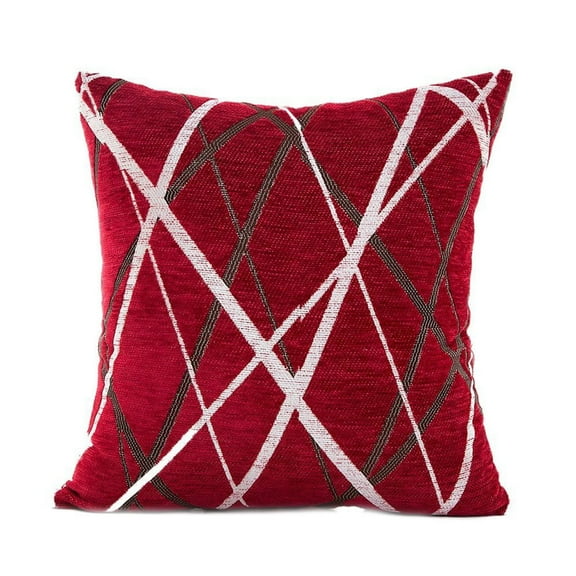 45x45cm Fashion Linen Texture Pillow Case Solid Stylish Polyester Cushion Cover Simple Modern Decorative Throw Pillow Shell for Sofa Cafe Club Indoor Home Decor No Insert
