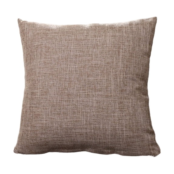 45x45cm Linen Throw Pillow, Summer Breathable Couch Cushion, Soft Filled Pillow Insert for Living Room Bedroom Bed Sofa Indoor Outdoor Decor