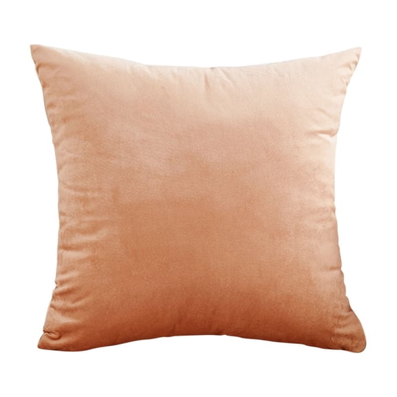45x45cm Luxe Velvet Couch Cushion Sleeve, Solid Soft Sofa Waist Rest Cover, Decorative Square Throw Pillowcase for Living Room Chair Home Interior Sofa Layout Decor