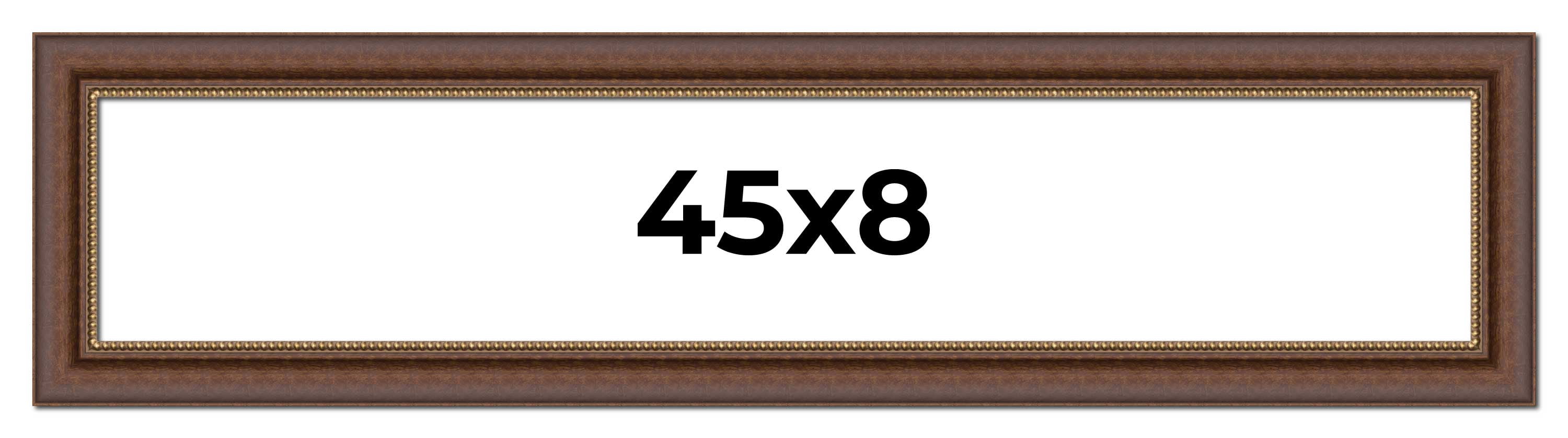 45x8 Copper and Brown Real Wood Picture Frame Width 2 inches | Interior ...