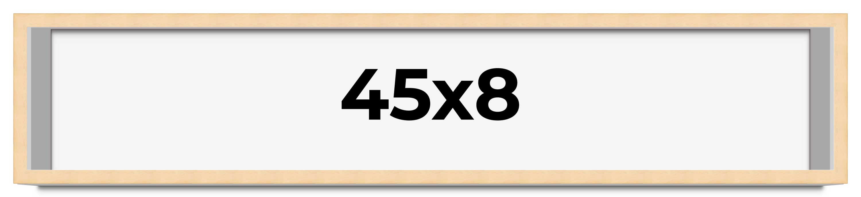 45x8 Frame Beige Real Wood Picture Frame Width 0.75 inches | Interior ...