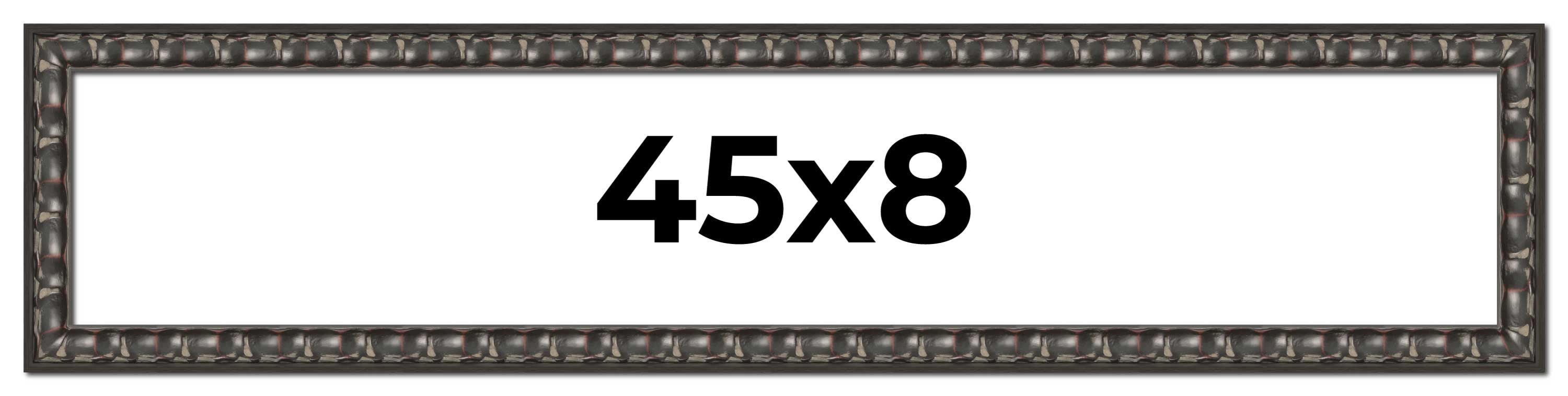 45x8 Frame Black-Brown Medieval Solid Wood Picture Frame | 1.5 Inch ...