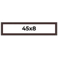 thumbnail image 1 of 45x8 Frame Brown Round Mahogany Solid Wood Picture Frame | 1.625 Inch Moulding Width | with UV, 1 of 8
