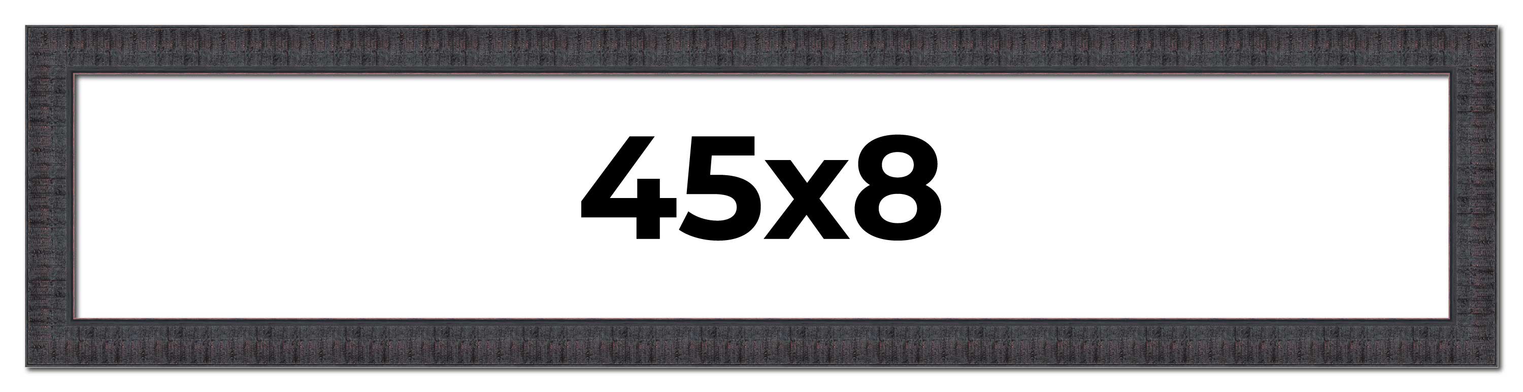 45x8 Frame Brown Rustic Solid Wood Picture Frame 1.5 Inches Wide ...