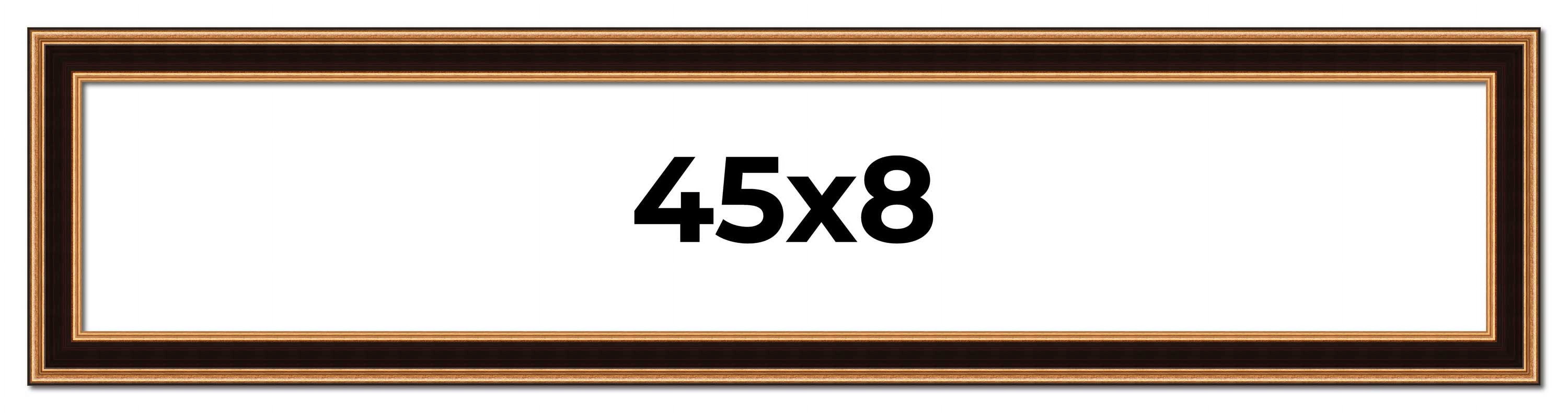 45x8 Frame Gold Brown Plein Air Vintage Solid Wood Picture Frame | 1.75 ...