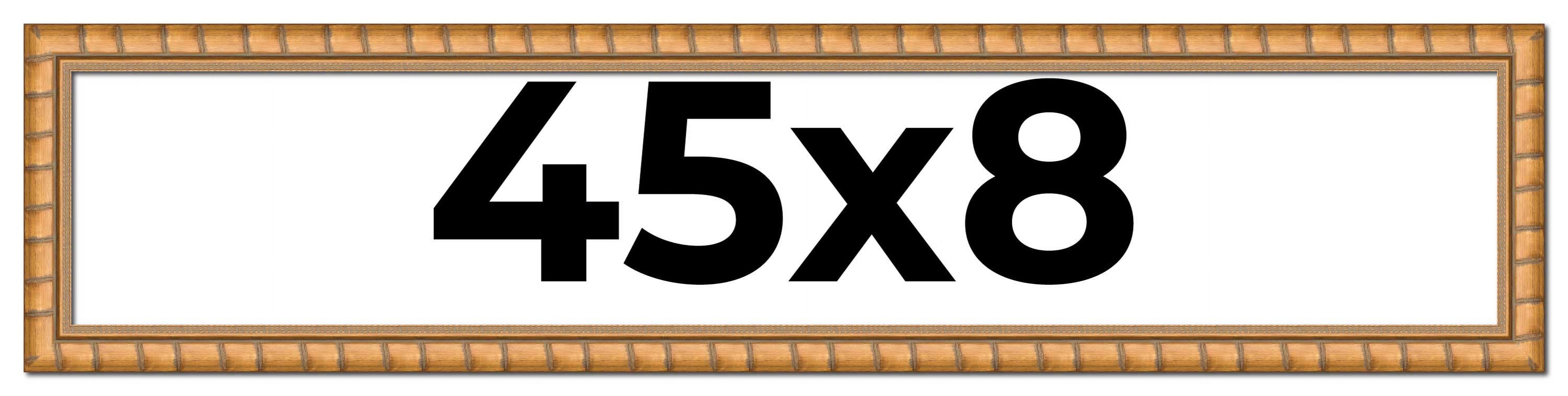 45x8 Frame Gold Real Wood Picture Frame Width 1.5 inches | Interior ...