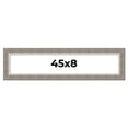 thumbnail image 1 of 45x8 Frame Grey Real Wood Picture Frame Width 2.75 Inches | Interior Frame Depth 0.5 Inches | Linus, 1 of 8
