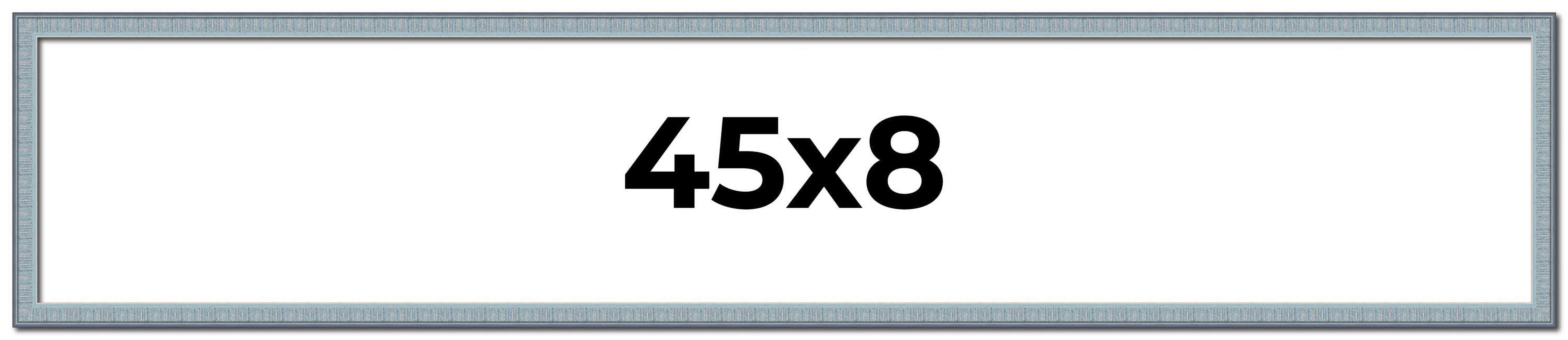 45x8 Frame Rustic Sky Blue Solid Wood Picture Frame | 0.75 Inch ...