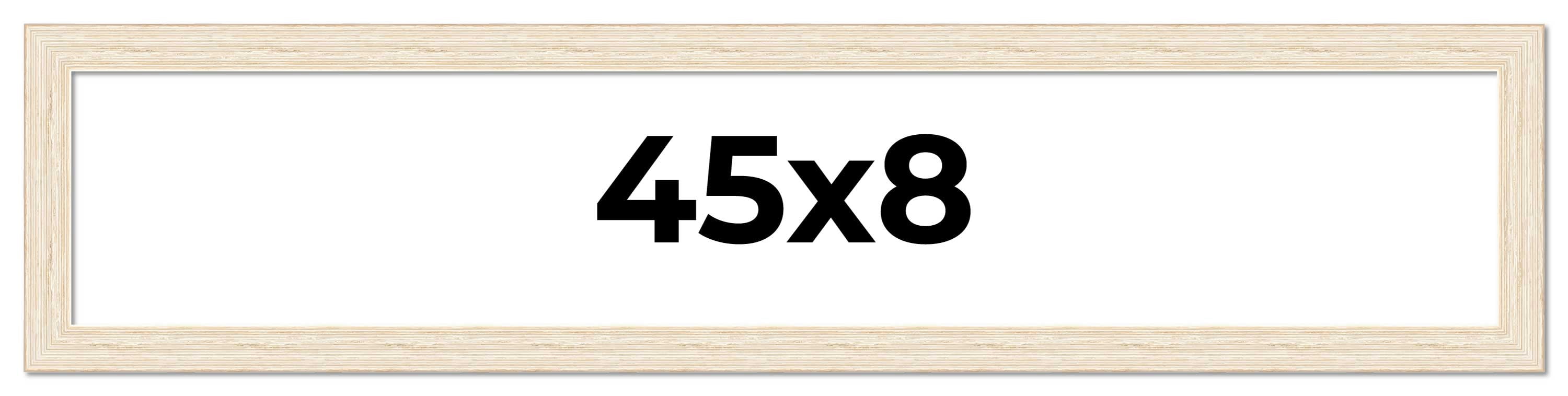 45x8 Frame White Real Wood Picture Frame Width 1.5 inches | Interior ...