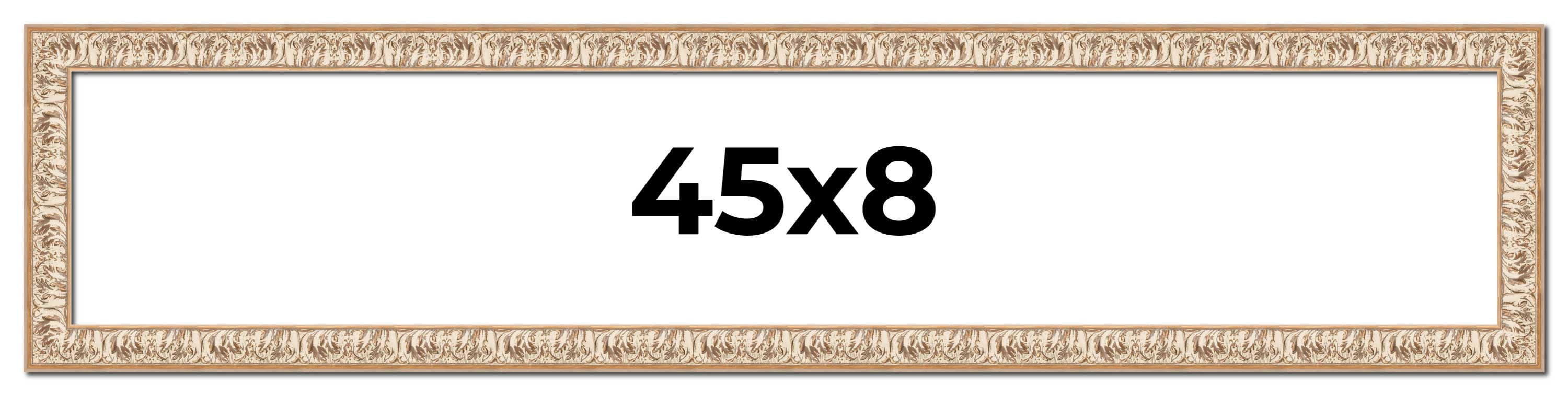 45x8 Frame White Real Wood Picture Frame Width 1.5 inches | Interior ...