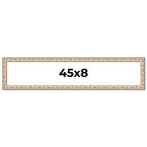 45x8 Frame White Real Wood Picture Frame Width 1.5 inches | Interior Frame Depth 0.5 inches |