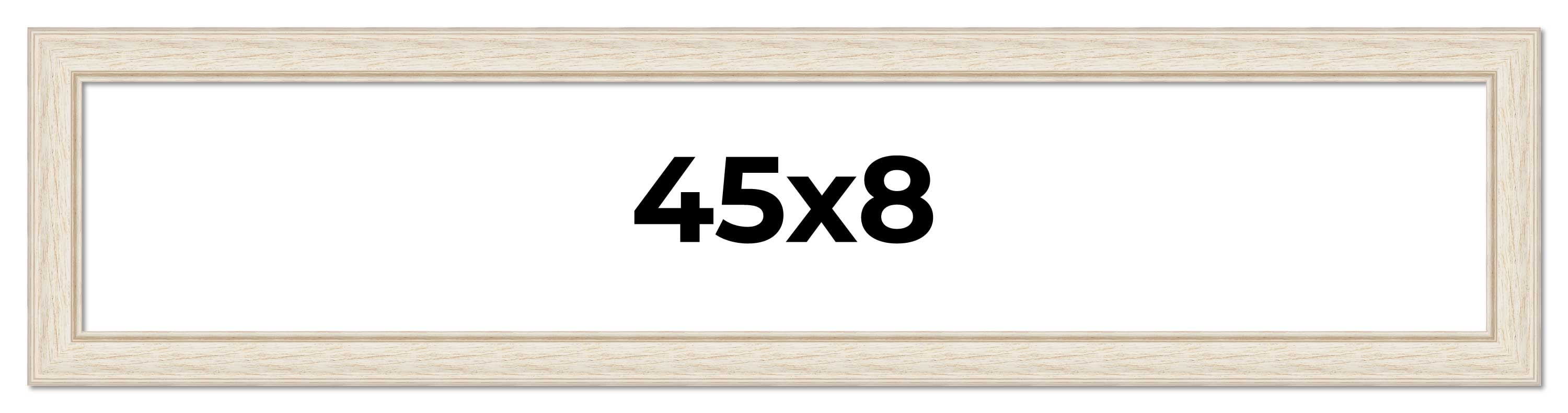 45x8 Frame White Real Wood Picture Frame Width 1.75 inches | Interior ...