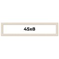 thumbnail image 1 of 45x8 Frame White Real Wood Picture Frame Width 1.75 inches | Interior Frame Depth 0.5 inches |, 1 of 8