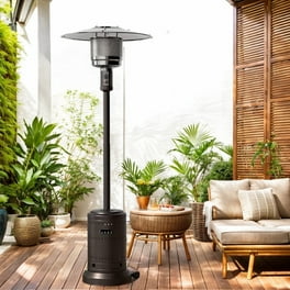 Garden Outdoor Patio Heater Propane Standing 48,000 BTU Propane Gas Auto Tilt CSA, Hammered Bronze Garden Outdoor Patio Heater Propane Standing 48,000 BTU Propane Gas Auto Tilt CSA, Hammered Bronze