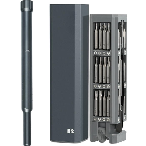46 In 1 Mini Precision Set With Metal Case  Magnetic Small Screwdrivers Phillips Pentalobe Torx For Glasses Watch Macbook Laptop Computer Pc Ps5 Jewelers Toys