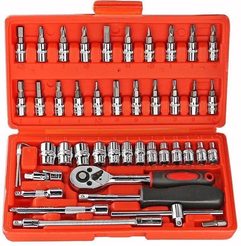 46 In 1 Pcs Tool Kit & Screwdriver Socket Set | Multi Purpose ...