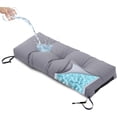 thumbnail image 1 of Galenzoov 46×16 Outdoor Bench Cushion, Blue Shredded Memory Foam, Waterproof Fade Resistant Patio Furniture Cushion, Light Grey, 1 of 7