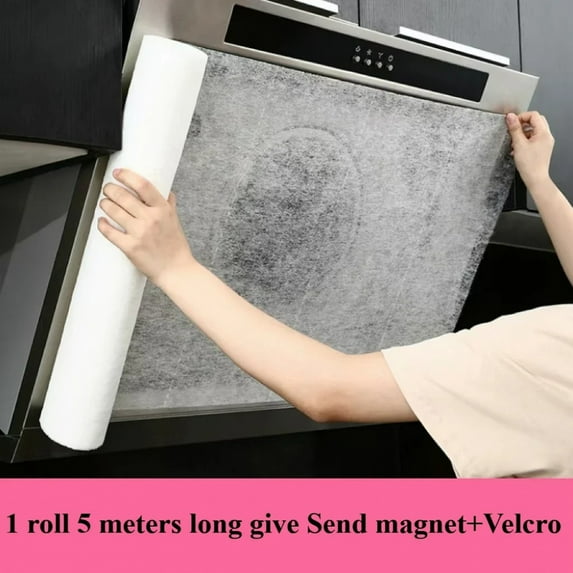 46*5/10M Range Hood Filter Paper Disposable Non-woven Oil-proof Cotton Filter Paper Suitable for Extractor Hoods Durable