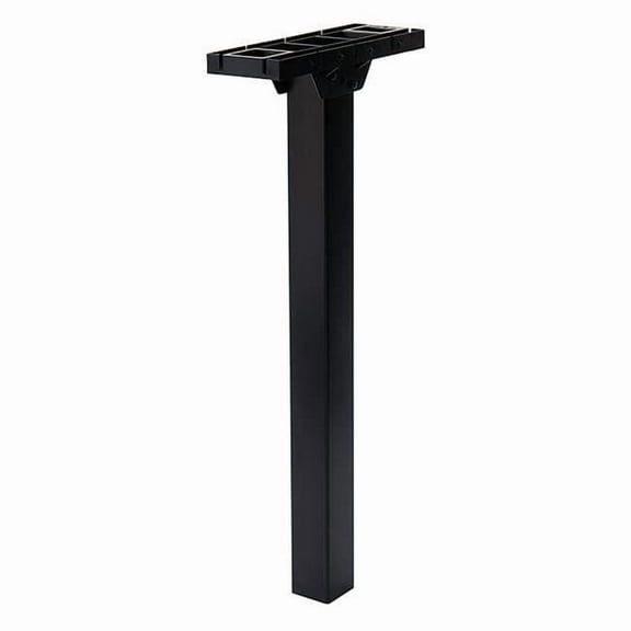 46.9 in. Patriot Powder Coated Polymer Mailbox Post, Black