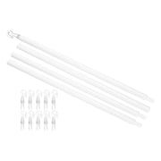 Uxcell 46" Blinds Wand Replacement, Combinable Blinds Tilt Wand with Hook, Vertical Blind Rod Stick for Window Curtain O