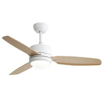 46"Ceiling Fan with Light and Remote Indoor Ceiling Fan with 6-Speed Reversible DC Motor Dimmable LED Ceiling Light