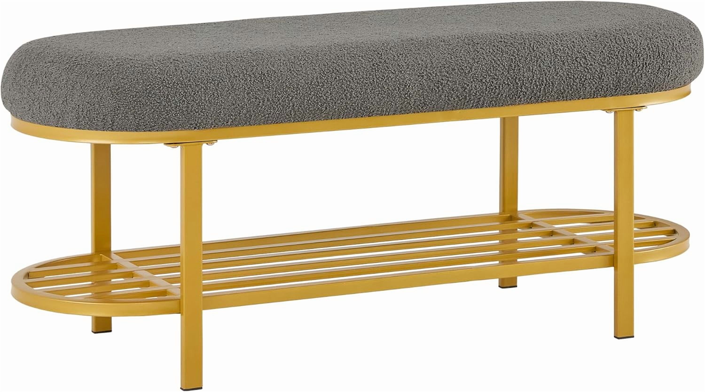 Grey Entry Bench 46
