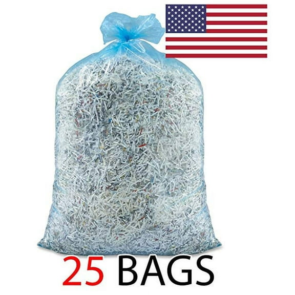 46 Gallon Ox Plastics Recycling Bags, Recycle Bags, Trash Garbage Blue Eco Friendly (25 Bags)