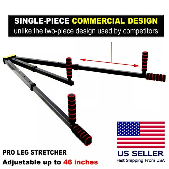 46-Inch Adjustable Leg Stretcher | Martial Arts, Gymnastics, Flexibility Training
